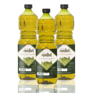 Aceite de oliva virgen. Caja de doce botellas de 1 litro